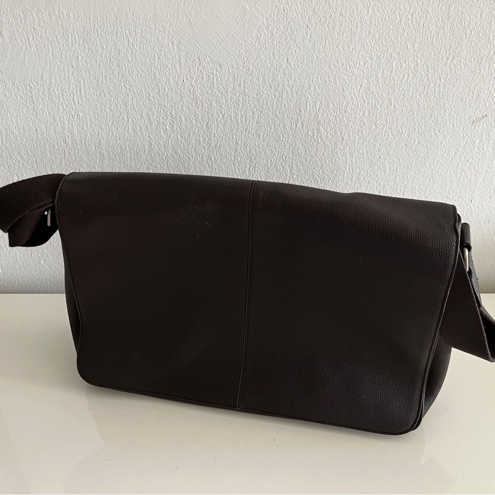 Samsonite Dark Brown Leather Messenger Bag